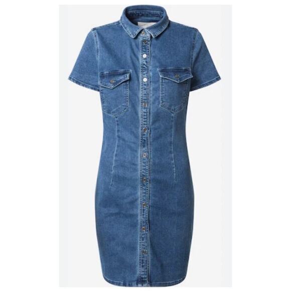 Noisy may Dresses & Skirts - ASOS Noisy May Shirt Dress Joy in Blue Denim, S